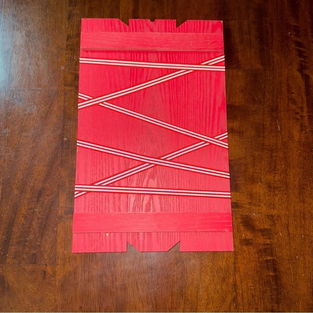 Target Red and White Hanging Christmas card holder.